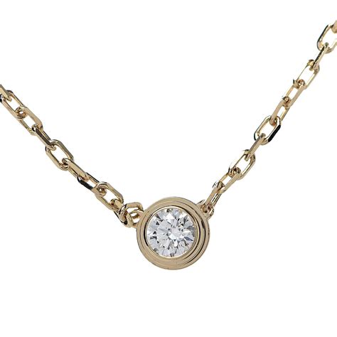 cartier yellow diamond necklace